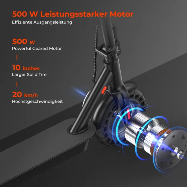 isinwheel E9TMax, E9TMax, 500W, 36V, 10Ah, 20km/h, 40km, 10" elektriline tõukeratas - Image 4