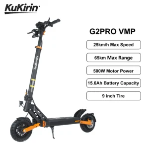 KuKirin G2 Pro VMP 500W 48V 15.6Ah 25km/h 65km 9" elektriline tõukeratas