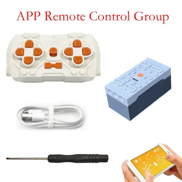 MOC PF XL-M servomootor 2.4G Bluetooth APP moodul RC DIY ehituskomplekt