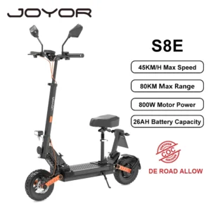 JOYOR S8E 800W 48V 26Ah 45km/h 55-80km 10" elektriline tõukeratas