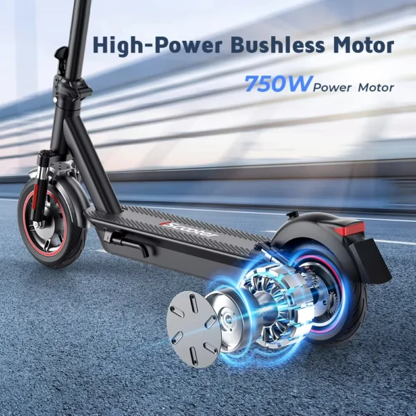 iScooter i10Max 750W 48V 18Ah 45km/h 80-96km 10" kokkupakitav tõukeratas - Image 5