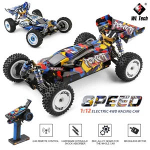 WLtoys 124007 1:12 brushless 4WD RC auto 75KM/H puldiauto poistele kingitus