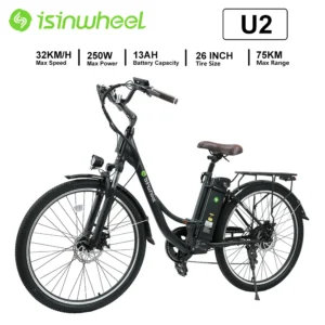 isinwheel U2, U2, 250W, 36V, 13Ah, 32km/h, 75km, 26“ elektriline fat bike