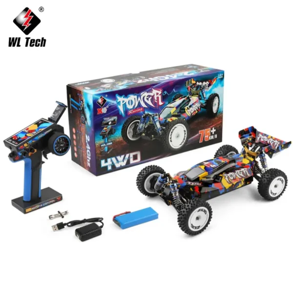 WLtoys 124007 1/12 75KM/H 4WD brushless RC puldiauto - Image 6