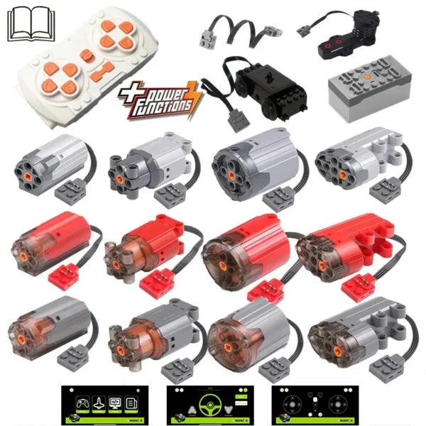 high-tech 2.4G bluetooth app moodul rc diy ehitusblokid moc pf power function xl-m-servomootor - Image 2