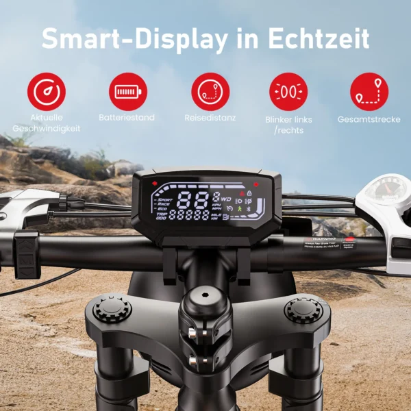 isinwheel R6 250W 48V 13Ah 45km/h 70-100km 20" elektriline maastikuratas - Image 2
