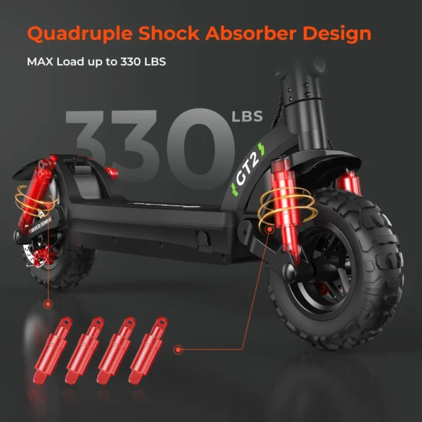 isinwheel GT2 800W 48V 15Ah 45km/h 60km 11" elektriline tõukeratas - Image 4