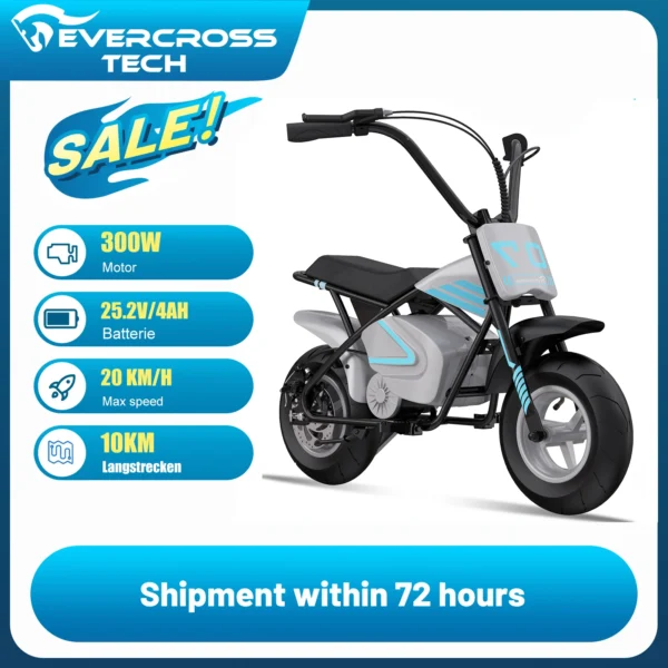 Evercross ev07m 300W 24V 4Ah 20km/h 10km 11" elektriline mootorratas - Image 2