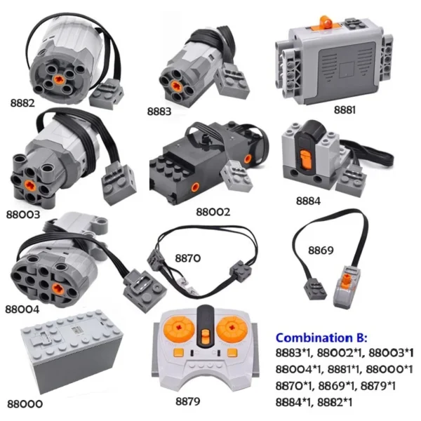 MOC Power Functions mootor IR kaugjuhtimispult akupank ehitusklotsid - Image 7