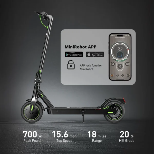 isinwheel S9 Pro 350W 36V 7.5Ah 25km/h 30km 8.5" elektriline tõukeratas - Image 5
