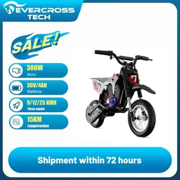 Evercross EV12M PRO 300W 36V 4Ah  10-30km 12" elektriline mootorratas - Image 2