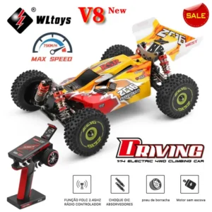 WLtoys 144010-V8 1:14 70KM/H 4WD RC auto  brushless mootori drift mänguasi laste kingitus