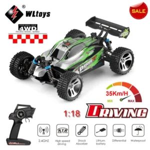WLtoys A959A 1/18 4WD RC 35KM/H kõrge kiirus drift maastikuauto laste kingitus