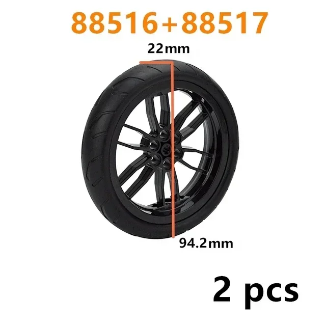 Wheels and tires differ<span> - </span>88516-88517-Black