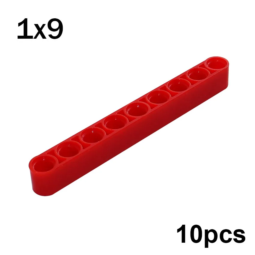 Beams of different lengths, 10 pcs<span> - </span>40490-red