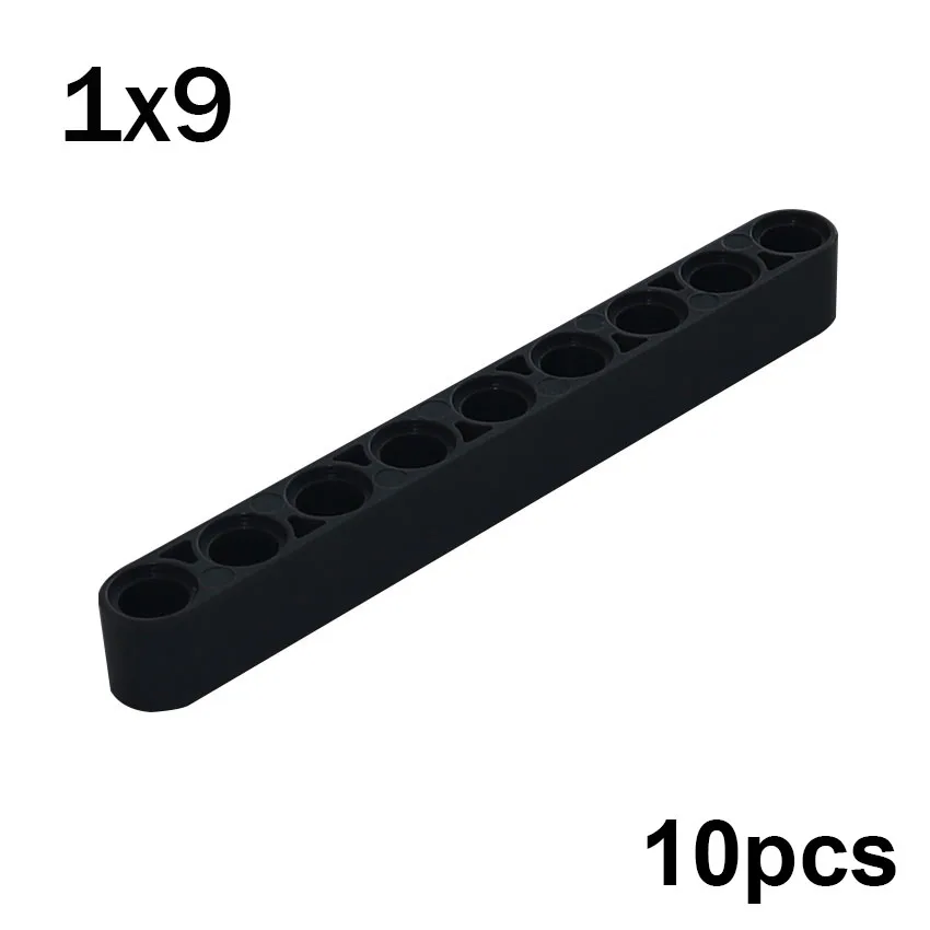 Beams of different lengths, 10 pcs<span> - </span>40490-black