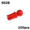 100 pcs. Pins and connectors, various<span> - </span>6628-red