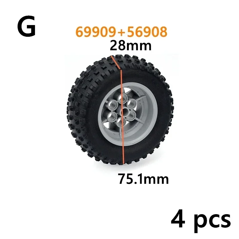 Wheels and tires differ<span> - </span>69909-56908 G